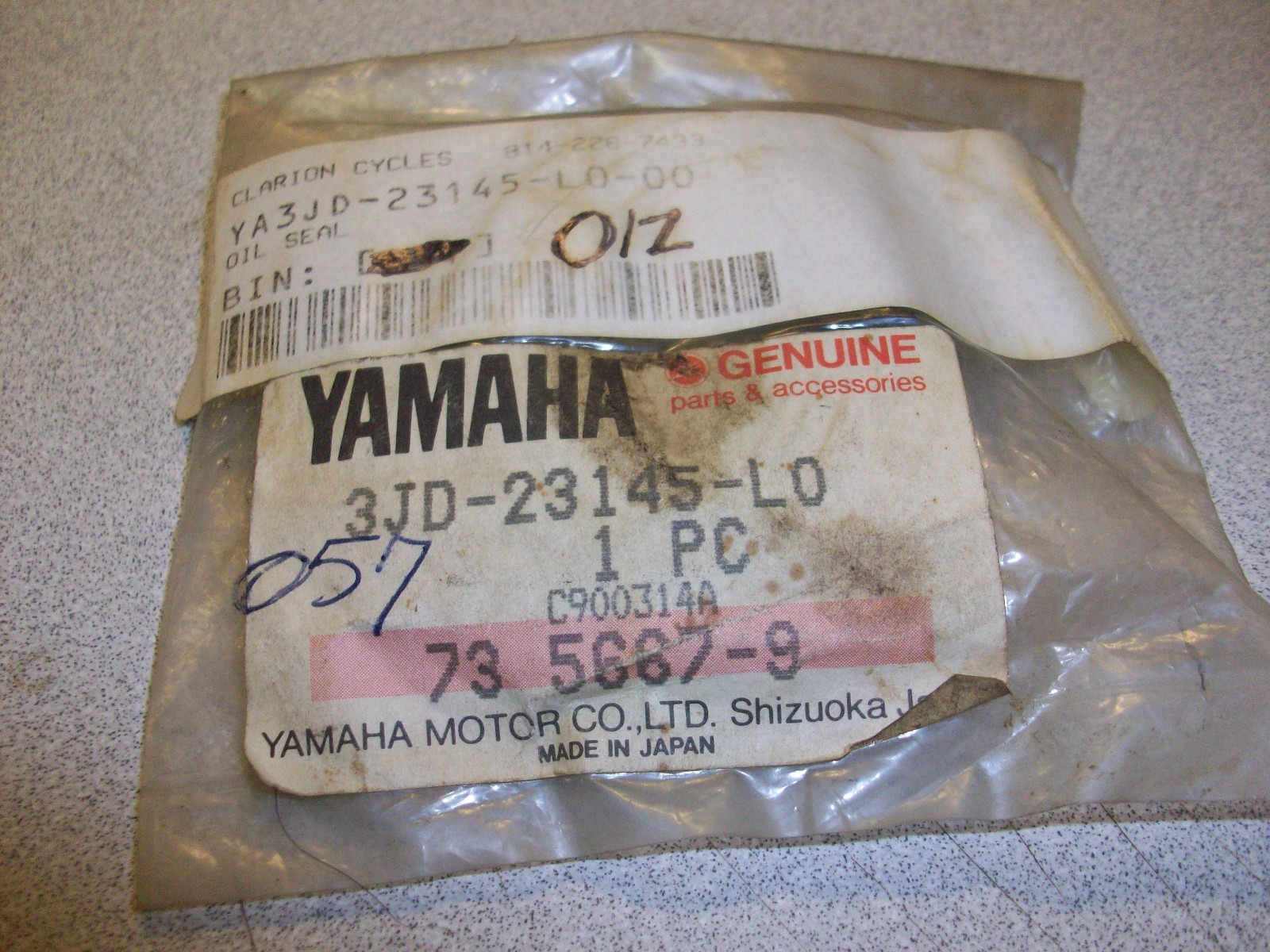 OEM Yamaha 3JD-23145-L0-00 OIL SEAL for 2000 TZ250M 2001 TZ250N TZ250