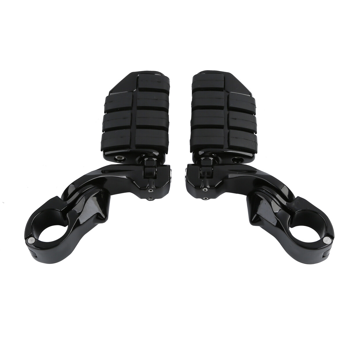 1.25″ 32mm Adjustable 1-1/4” Short Foot Peg Footrest Mount Clamps Engine Guards