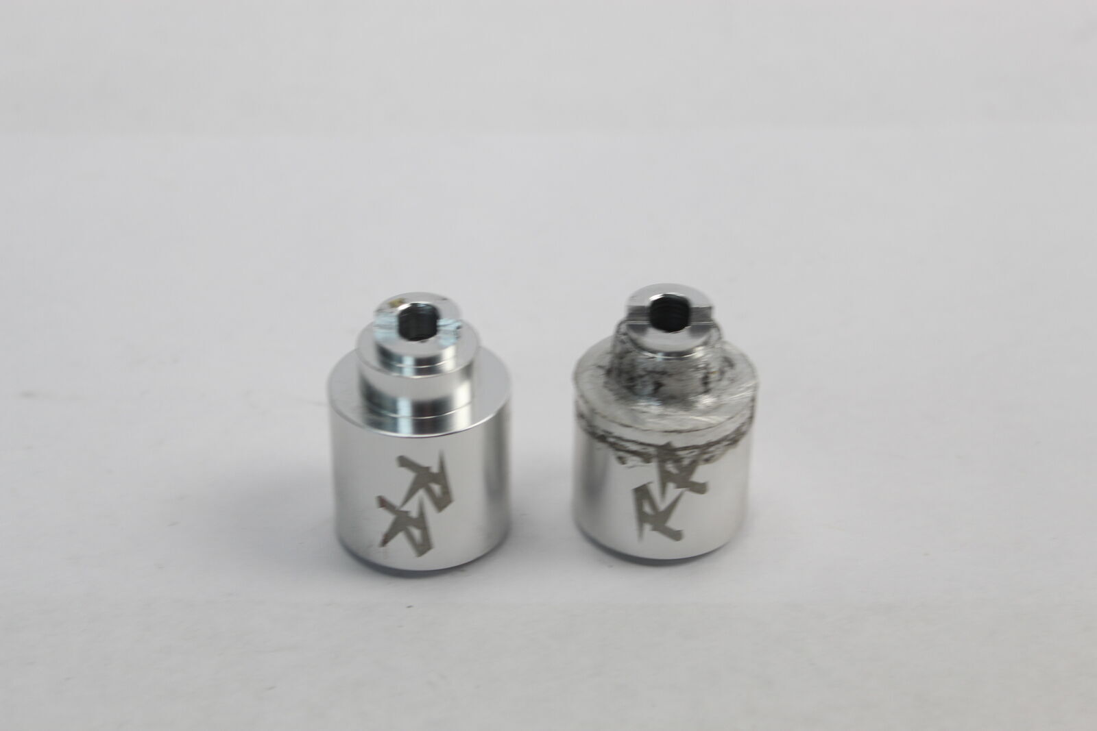 Aftermarket Krator Engraved Chrome Handlebar Endcap Weights – 1996 Honda Cbr 900