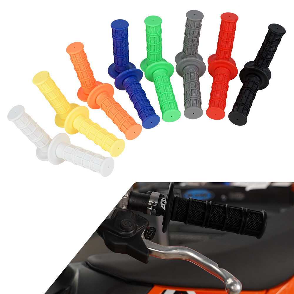 Universal Soft Rubber 7/8″ & 1 Hand Grips Throttle Handle Bar MX Dirt ATV Cross