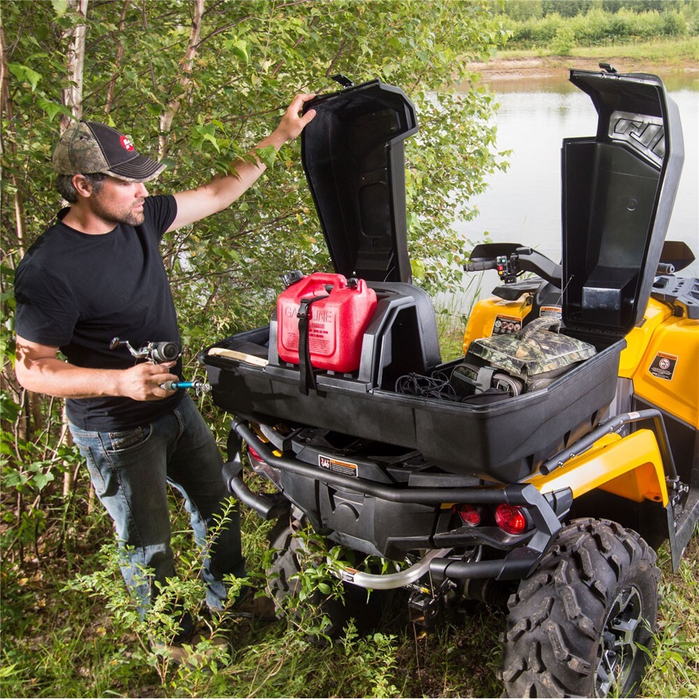 Kimpex 458001 Nomad 2 Up Rear Trunk Black 115 Liter for ATVs