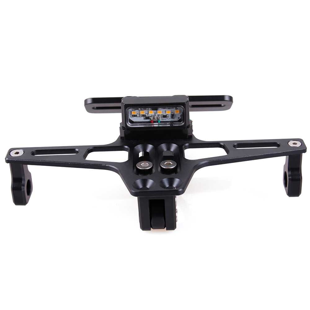 Motorcycle Fender Eliminator Kit License Plate Holder Bracket W/ LED Taillight