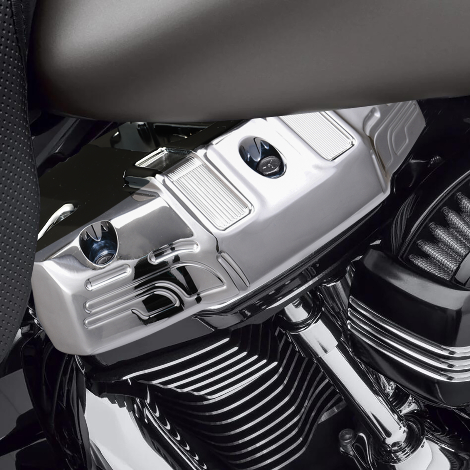 Upper Rocker Box Covers Fit For Harley Touring Street Road Glide 2017-24 Chrome