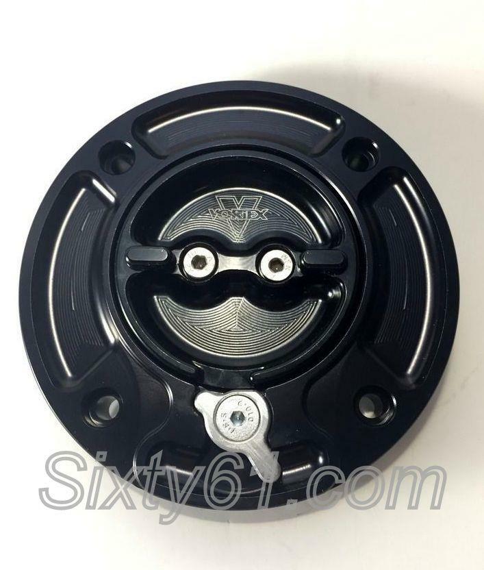 Hayabusa Gas Cap Vortex 1999-2003 2004 2005 2006 2007 Black Fuel Tank Keyless
