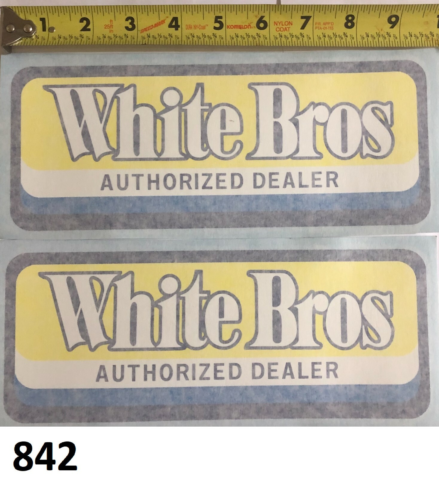 2! White Bros Deal sticker decal RM YZ KX CR 125 250 360 400 500 VMX AHRMA WORKS