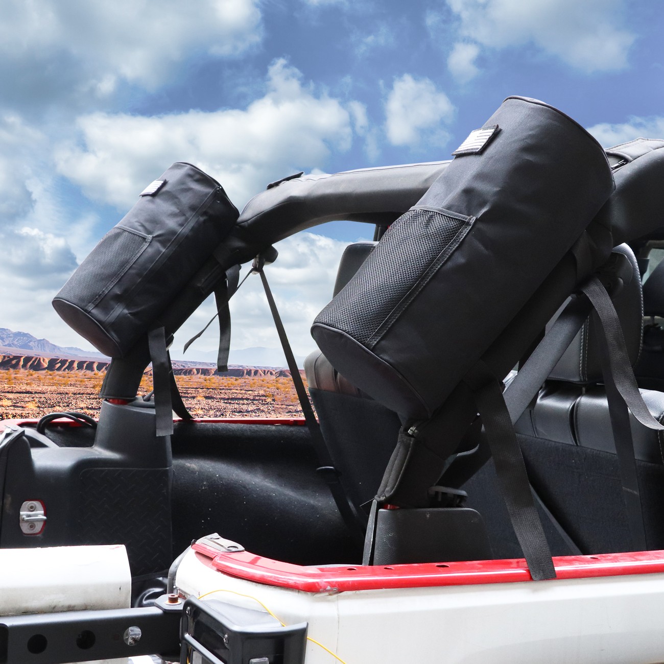Roll bar Storage Bags Hardtop Organizer For JeepWrangler TJ /Gladiator 2007-2024