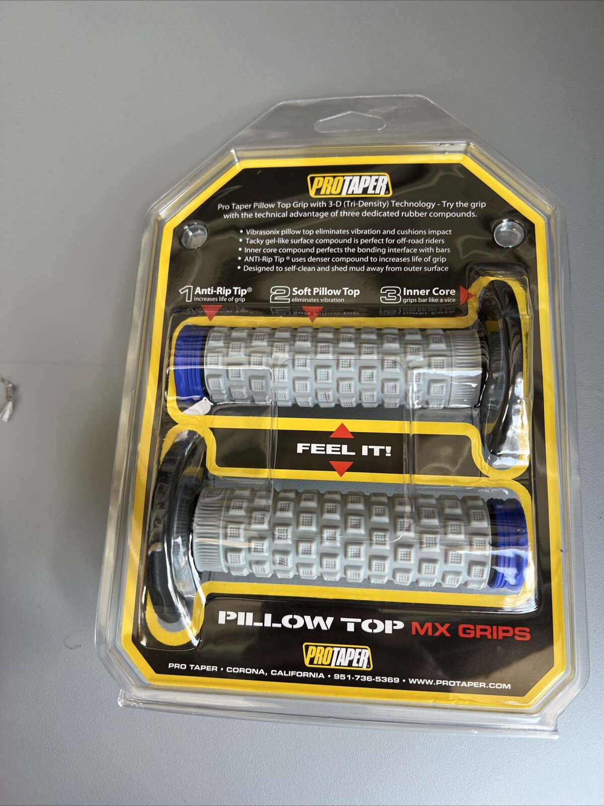 ProTaper Pillow Top Grips 024852 Black Blue gray VLG-788D3