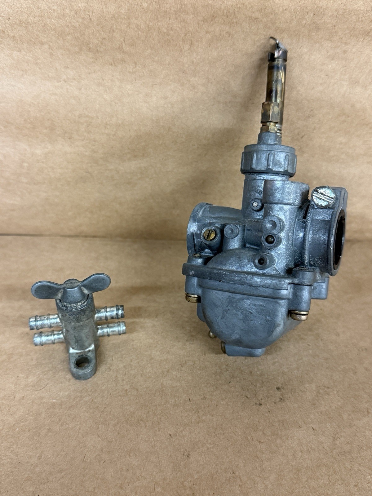 1971 Suzuki MT50 Trail Hopper Mikuni gas carburetor carb Fuel Petcock OEM 72 73