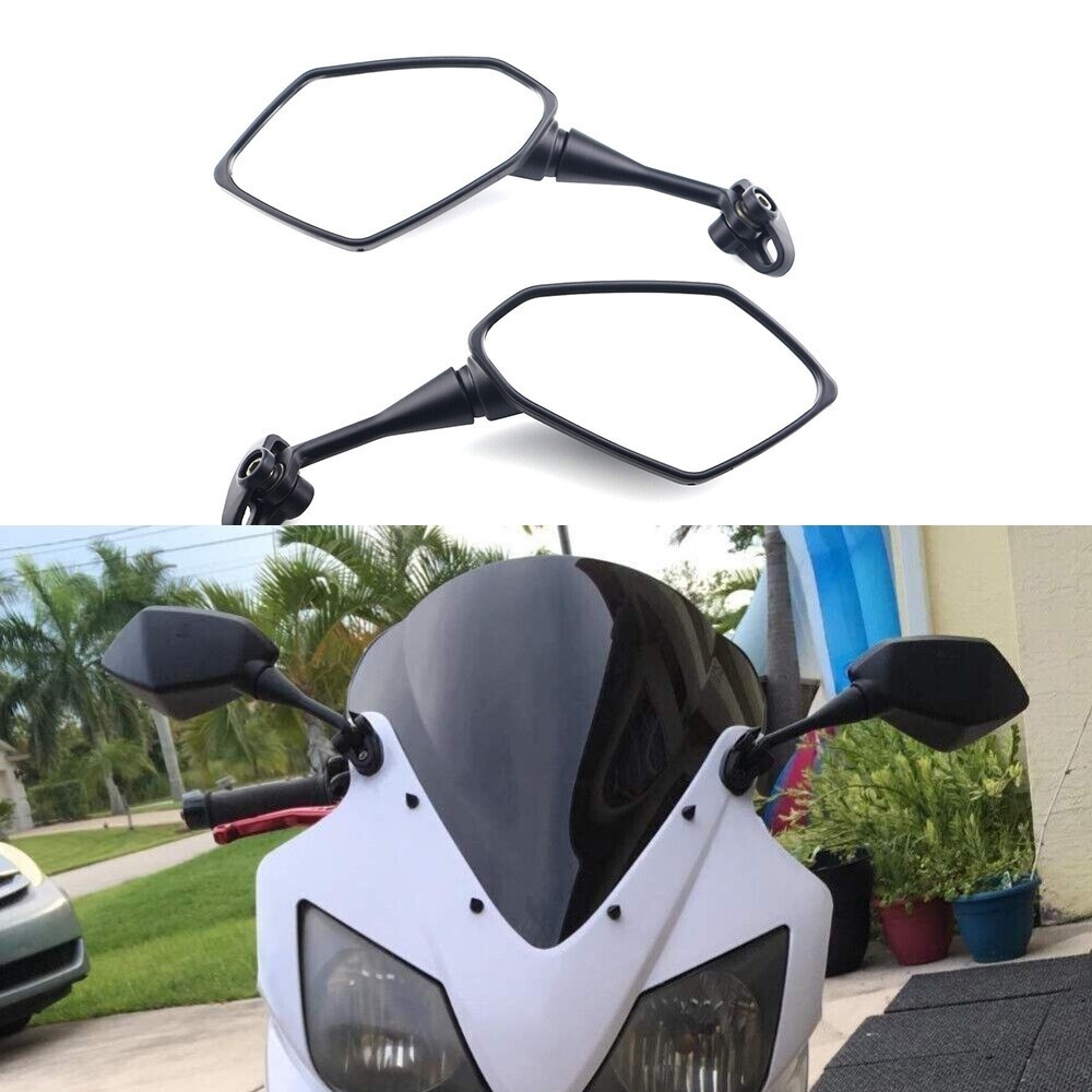 1 Pair of Motorcycle Rearview Mirrors For 2008-2012 Kawasaki Ninja 250R