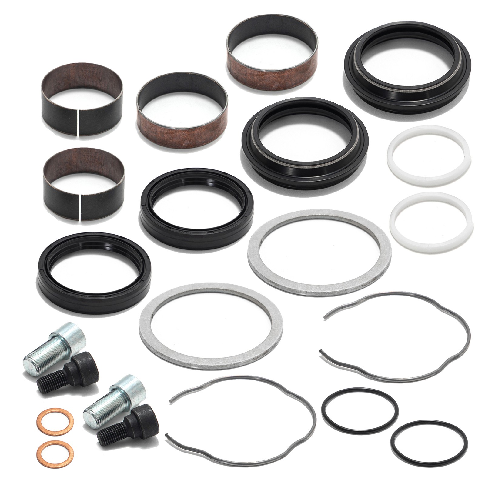 Fork Bushing Dust Oil Seal Rebuild Kits 49mm for Harley FLH/T 2014-2018 XL1200X