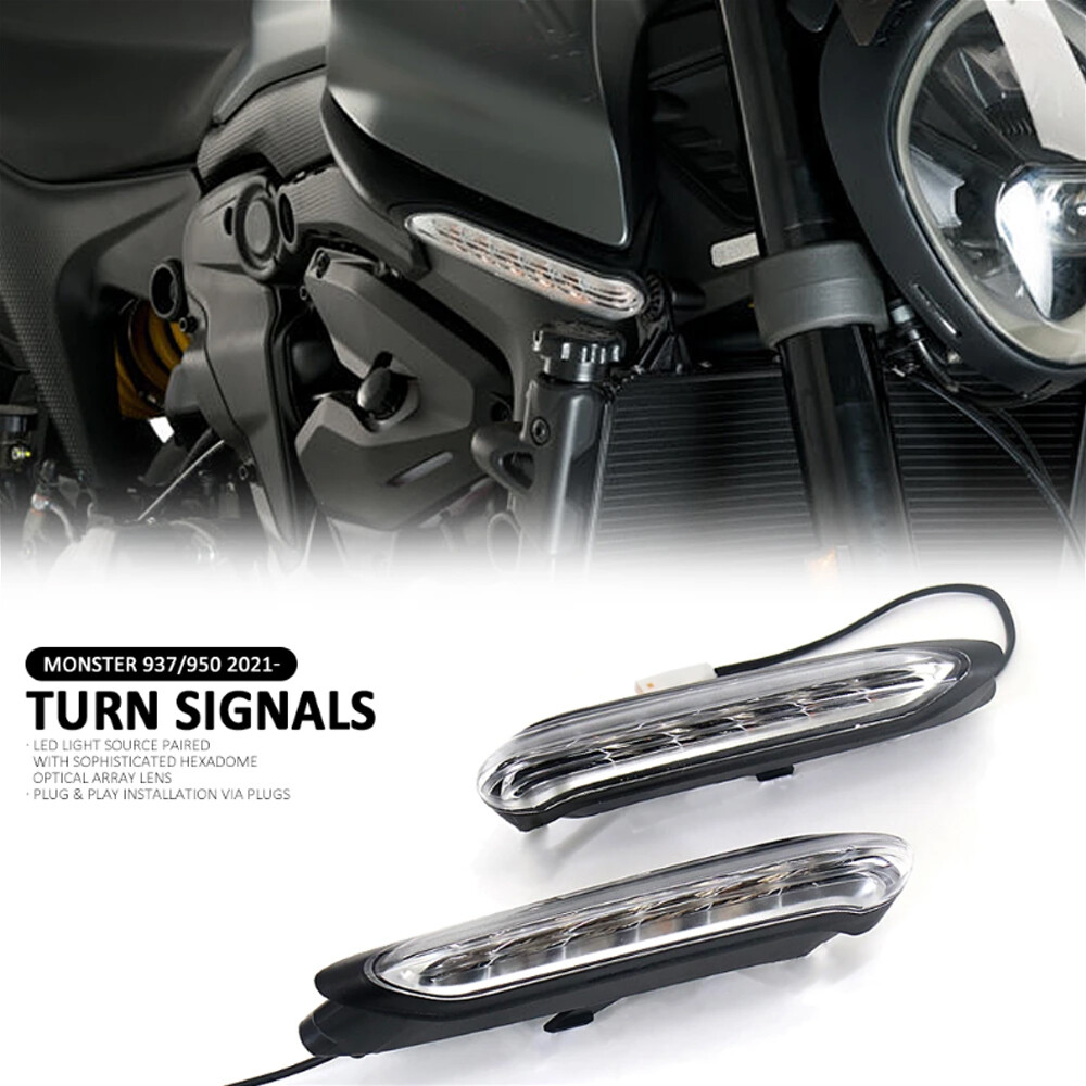 LED Turn Signal Blinker Integrated Light For Ducati Monster 937 950 2021-2023