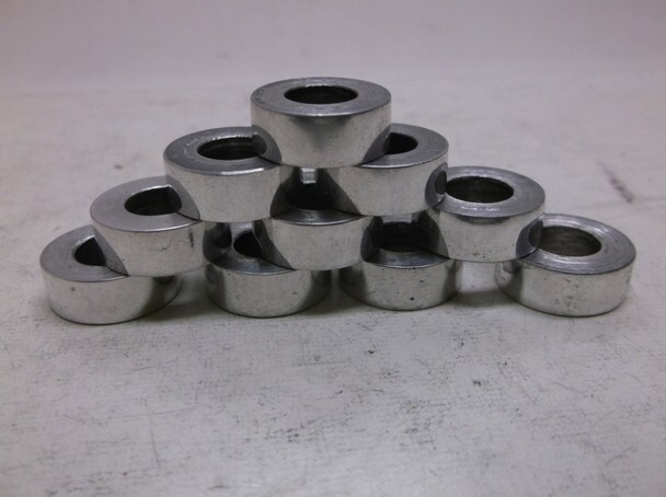Bag Of 10 Polished Spacers 3/8 Inch By 3/4 In By 5/16 In For Custom Choppers