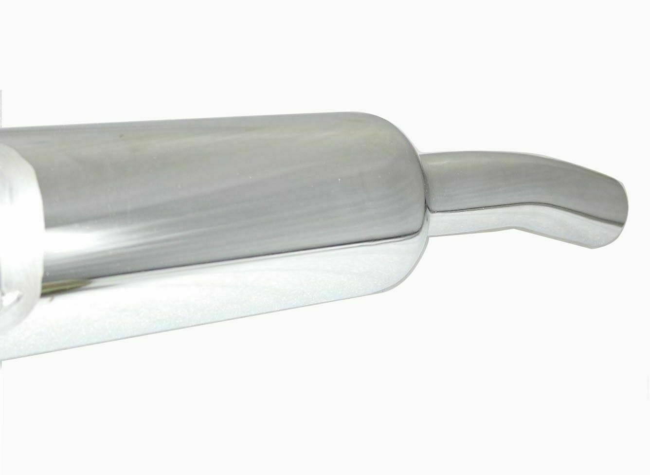 Angular Upswept Exhaust Silencer Chrome For Royal Enfield Classic 500cc