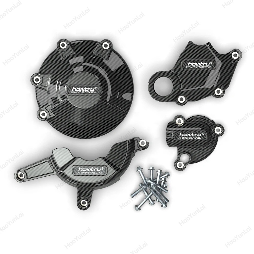 For Ducati 848 2008-2013 848 EVO Motorcycle Carbon Fiber Engine Protection Cover