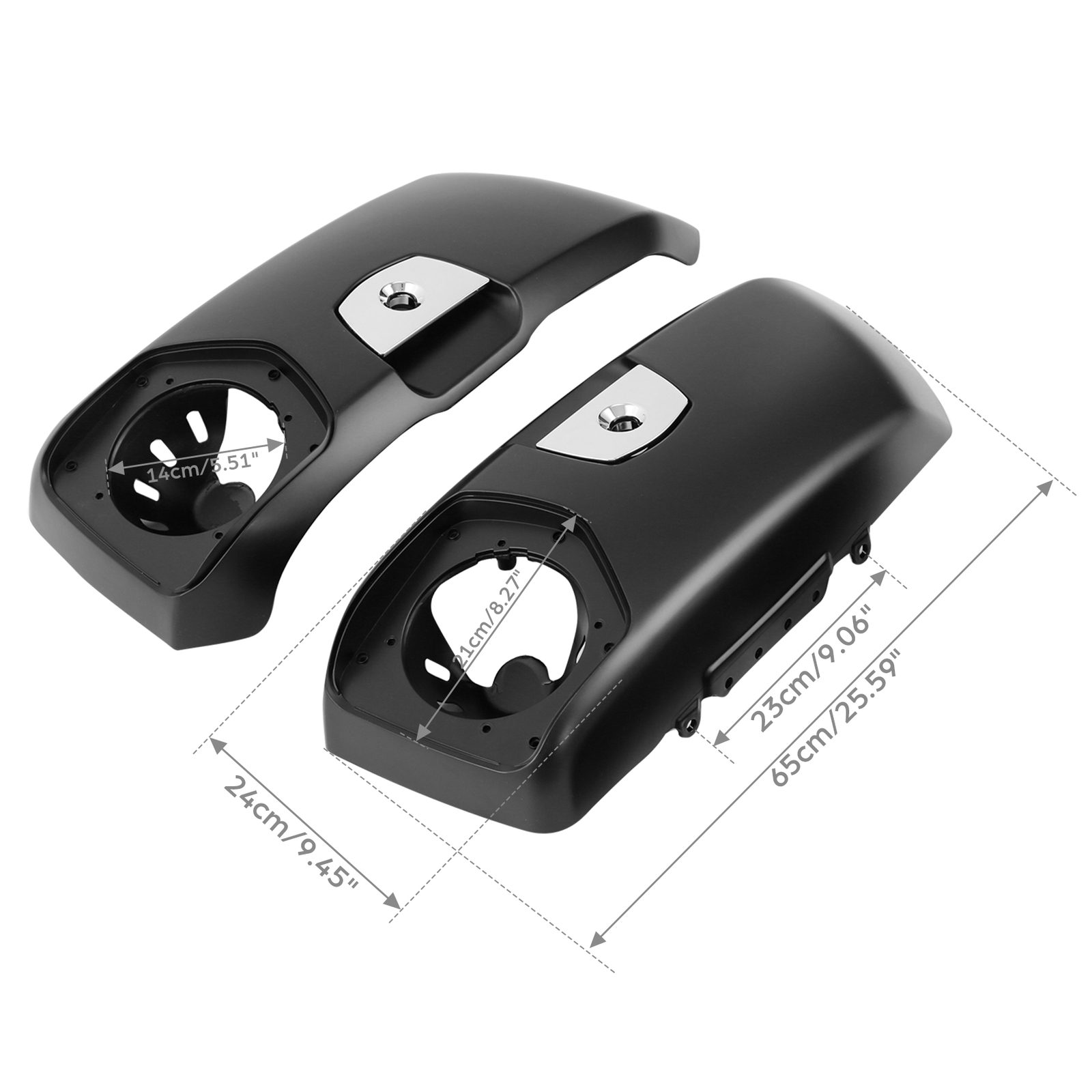 Matte Black Saddlebag Lids Cover Fit For Indian Roadmaster Dark Horse 2020-2025