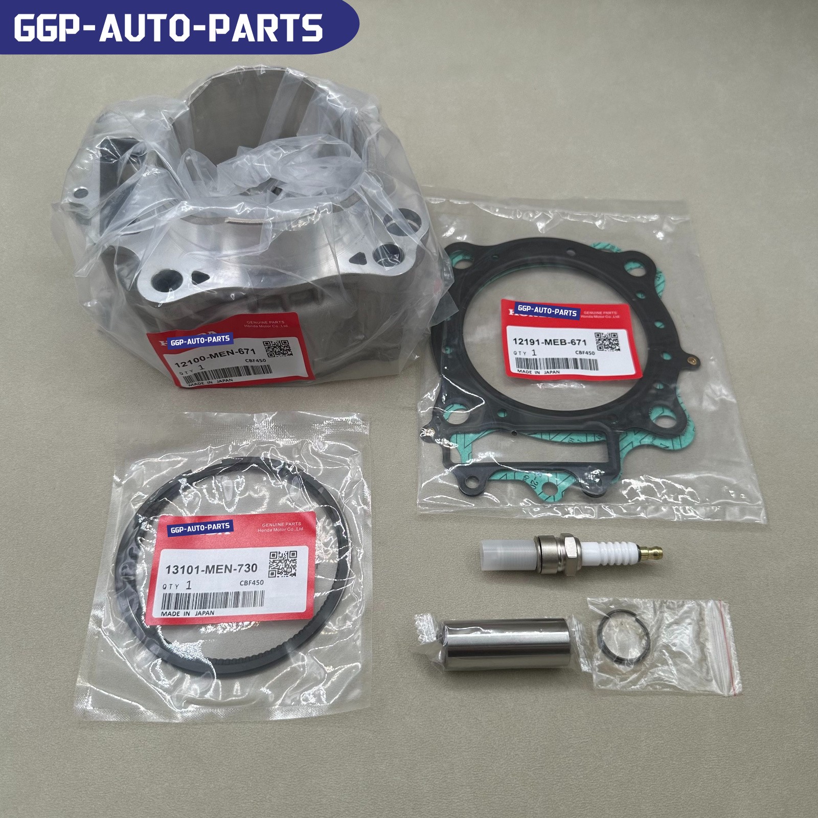 NEW TOP END KIT W/ CYLINDER 96MM 12100-MEN-671 FOR 2002-2008 HONDA CRF450R