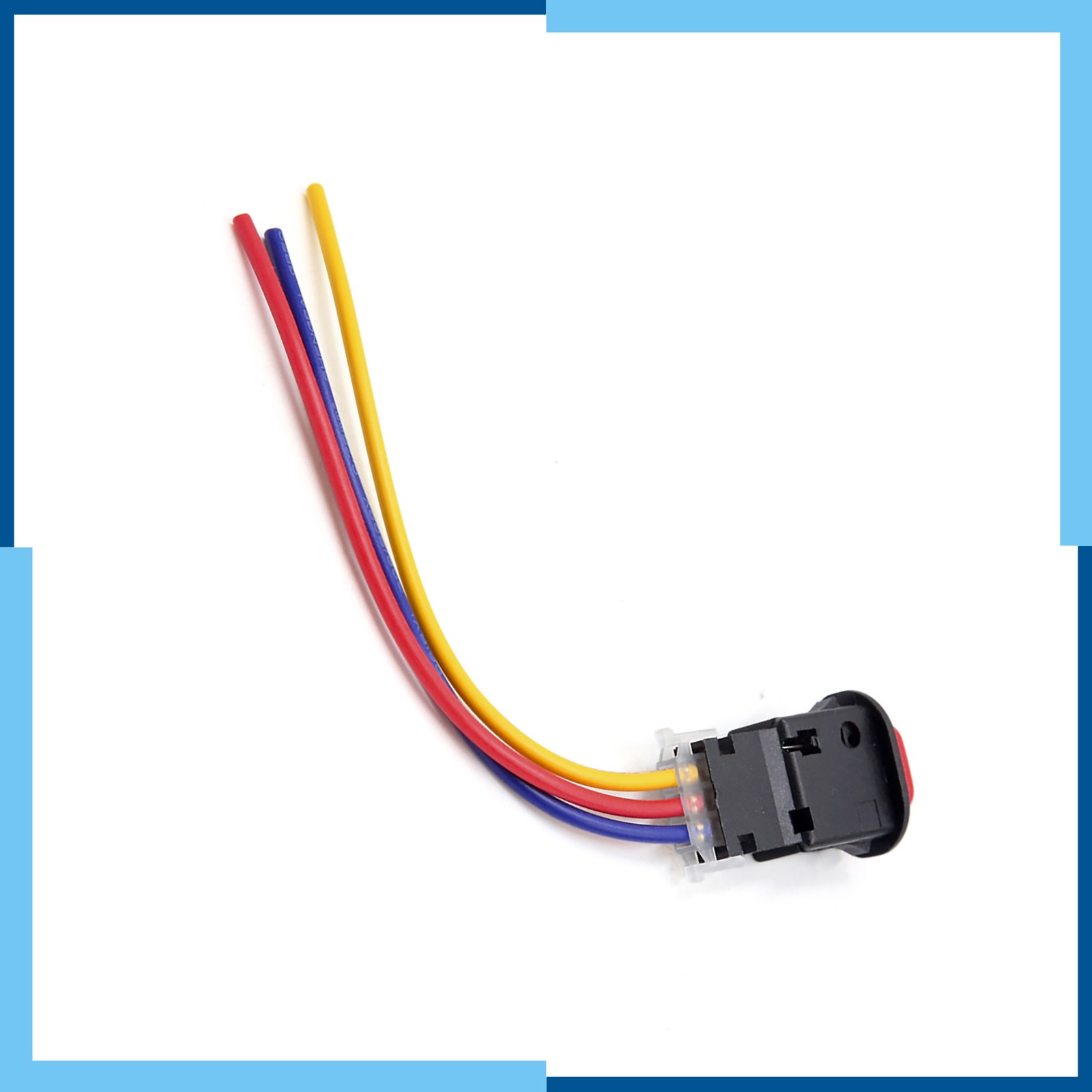 Pack(1) 12/24V Scooter Motorcycle 3Wired Push Button Double Flash Warning Switch