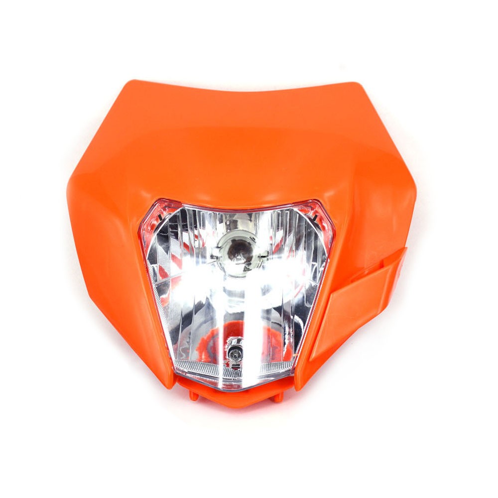 Enduro Super 950 Orange For Lamp Headlight Plastic PP Head Fits Light Front