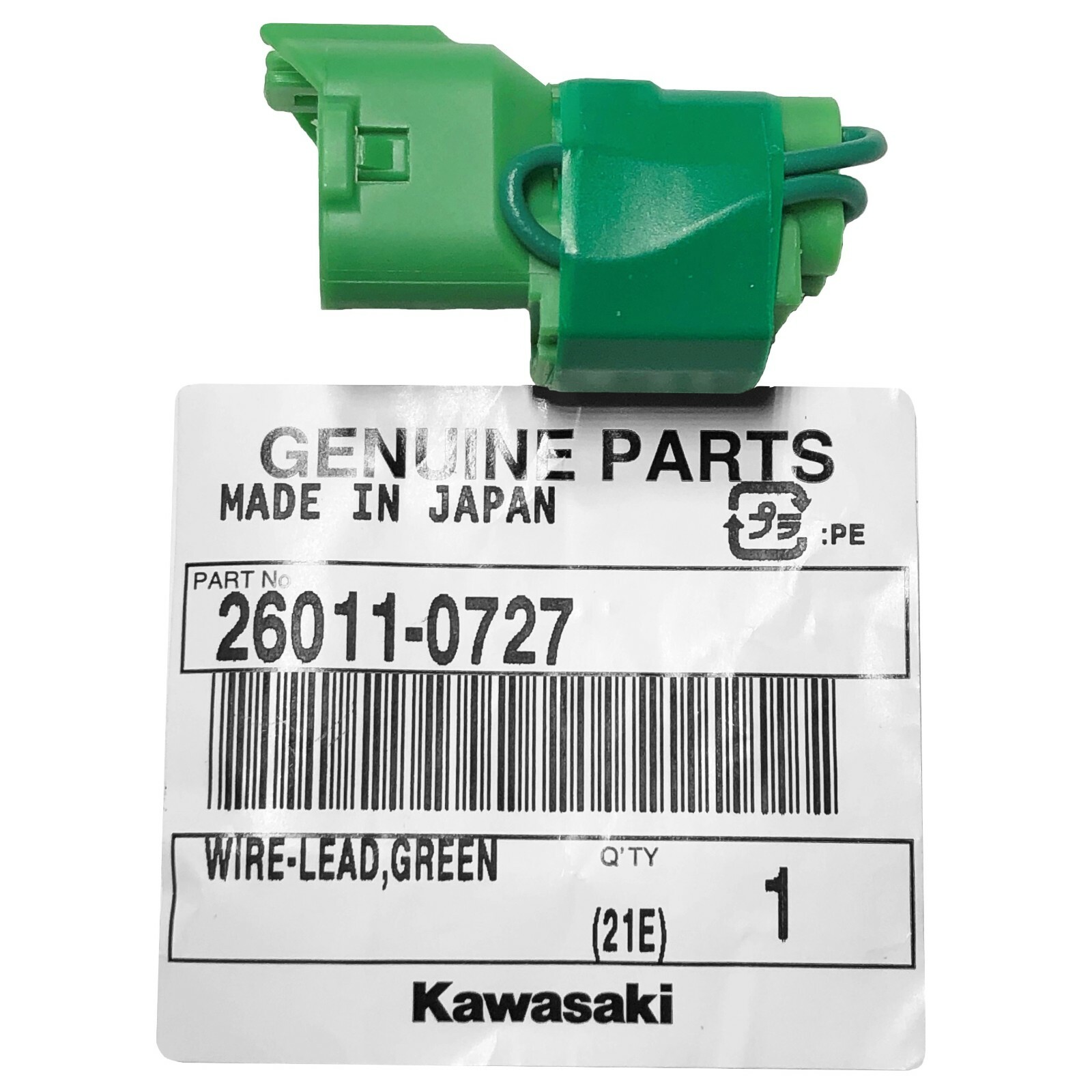 Green OEM Kawasaki KX250 KX450 DFI Map Wire Lead Coupler 26011-0727