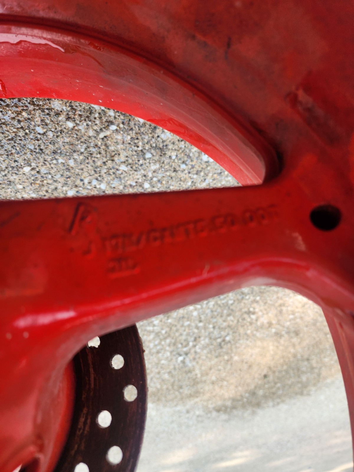 2003-2006 Honda CBR 600RR OEM Rear Wheel Rim 17×5.5 RED 42650-MEE-010