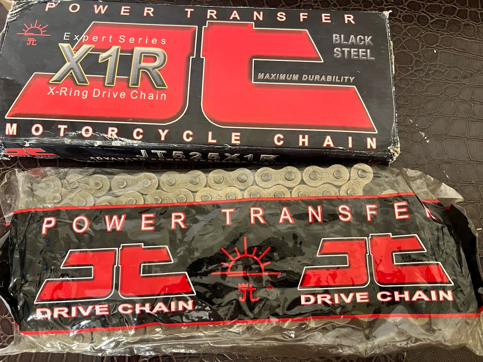 New JT X1R drive chain JT525X1R black Steel 120 RL