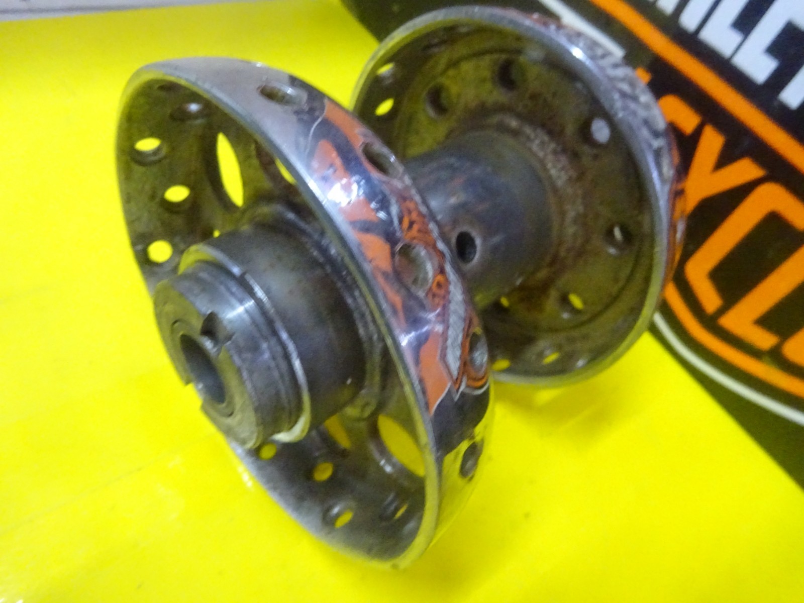 HARLEY IRONHEAD SPORTSTER’S CHOICE OF USED CHROME BARE REAR HUB