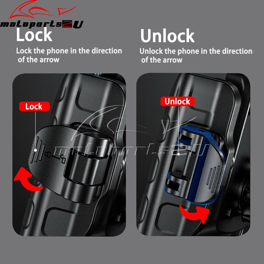 Handlebar Phone Carrier Mount Holder Kit For Harley VRSC Sportster Dyna Softail