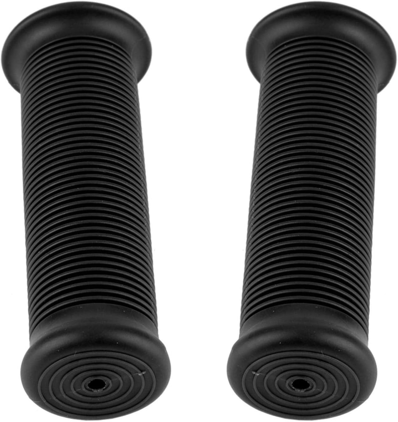 1 Inch Motorcycle Grips, Pair 1inch 25mm Universal Vintage TPU HandlColor: black