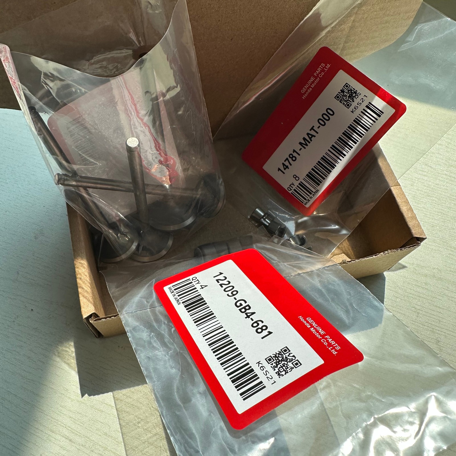 Intake Valve & Exhaust Valve Kit for Honda 2004-2017 CRF250R 2004-2009 CRF250X