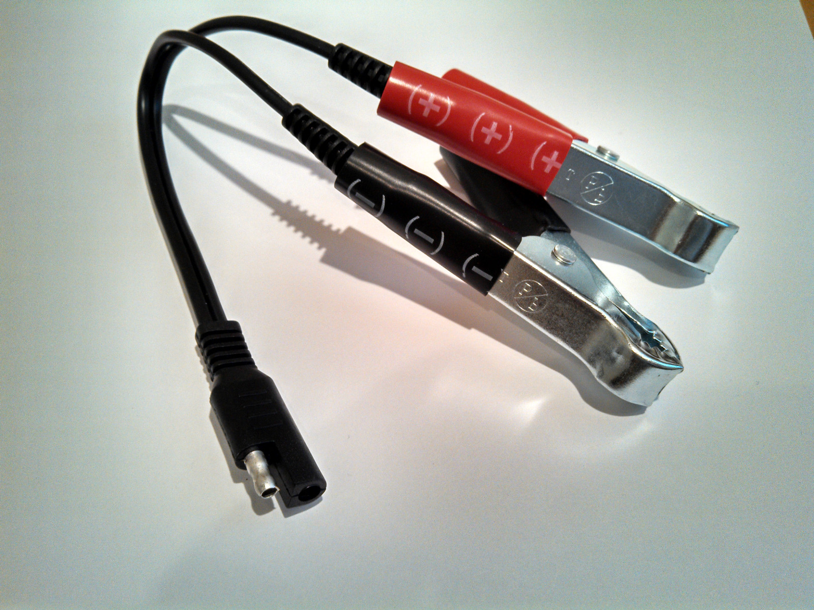 NEW! Battery Tender Alligator Clips / SAE Battery Charger 2 pole Flat plug 12v