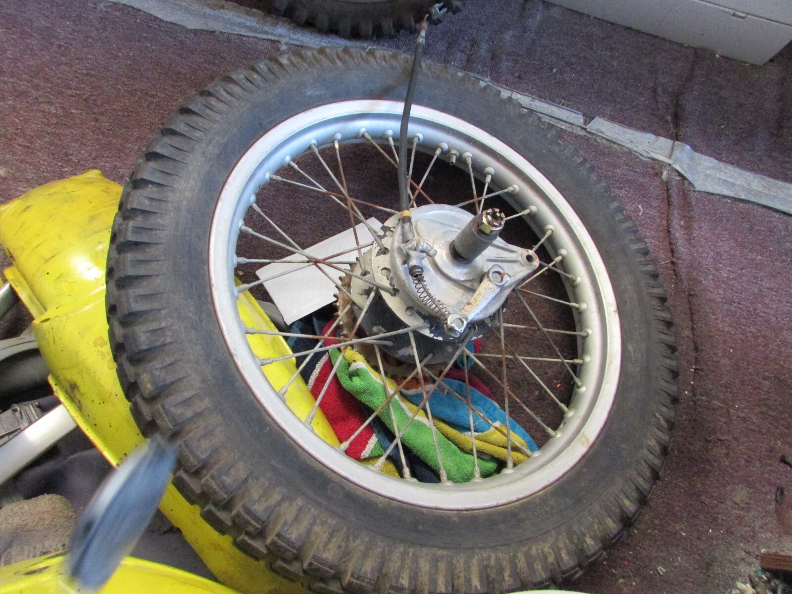 1974 Honda CR125 MT125 Elsinore Rear Wheel Rim 1975 1976 Complete