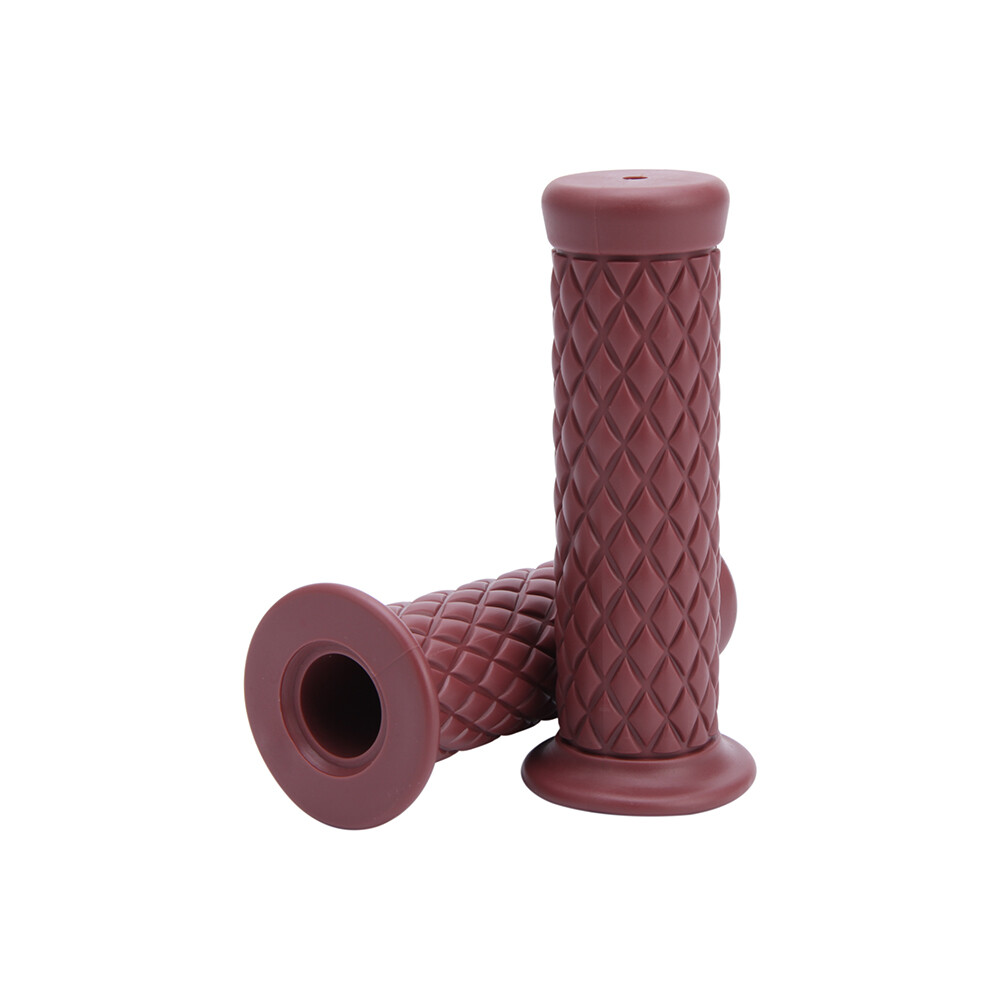 Motorcycle 7/8″ Hand Grips Handle Bar Rubber Gel For Honda Yamaha Kawasaki Cafe