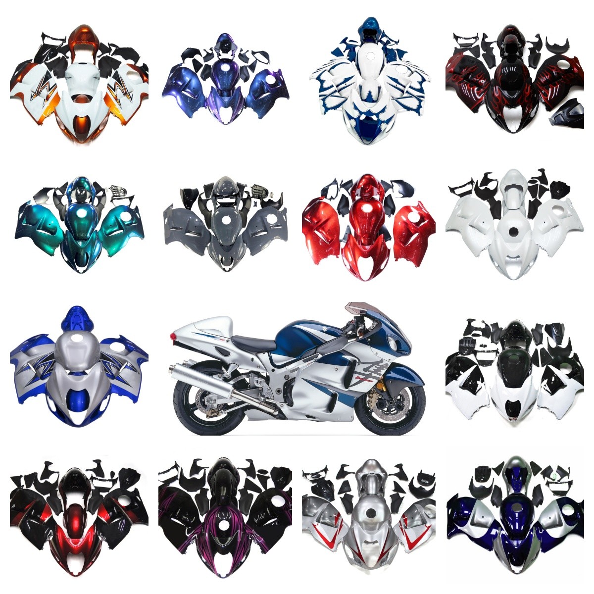 Injection Fairings Kit For Suzuki GSXR1300 Hayabusa 1997 – 2007 ABS Bodywork
