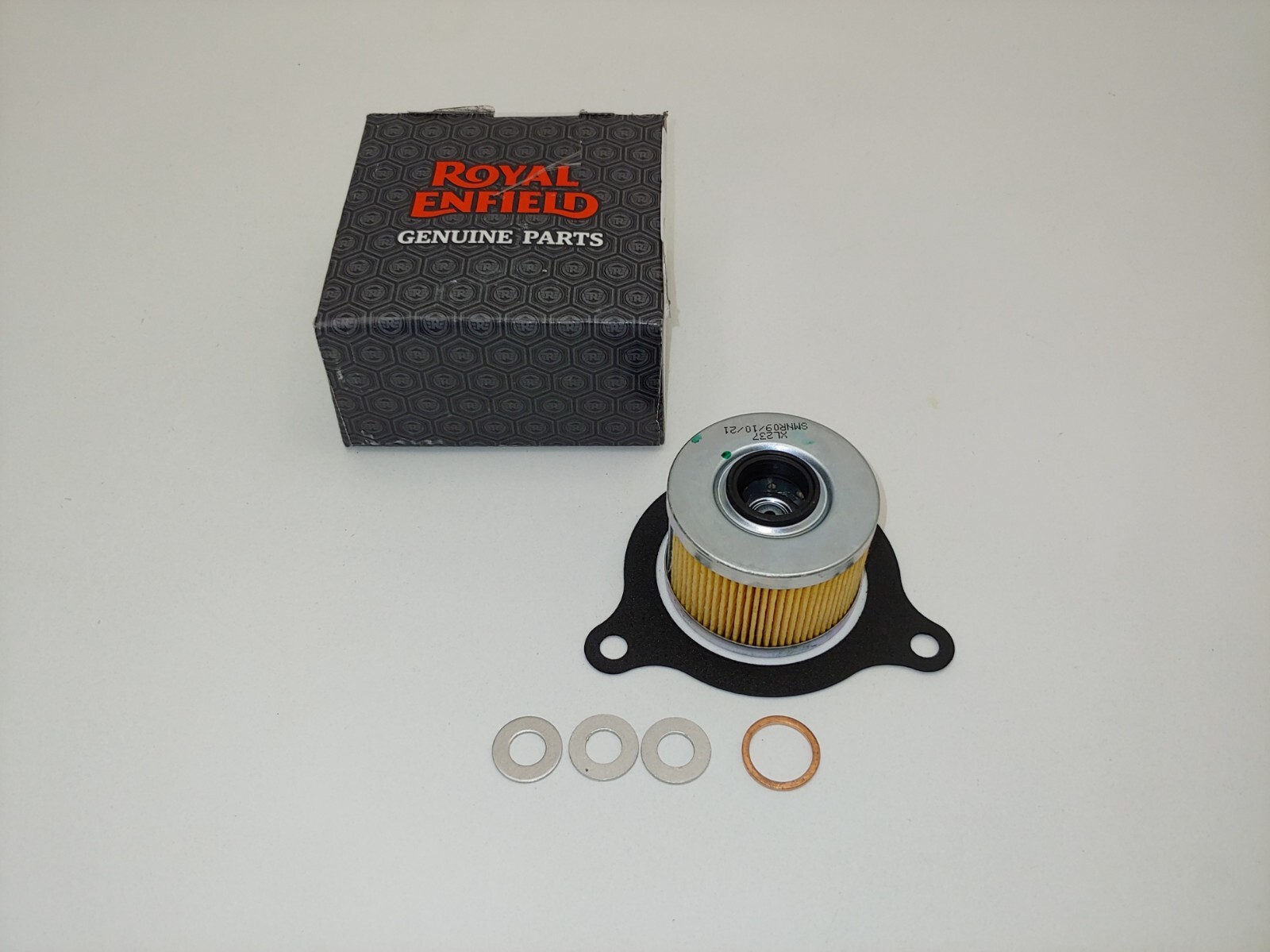 Royal Enfield OEM Himalayan & Scram 411 Oil Filter, Seal, Crush Washers Set Box