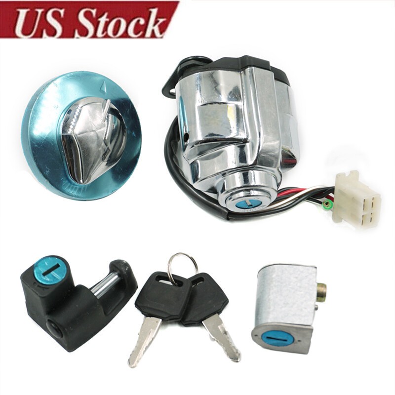 Ignition Switch Gas Cover Key Set For Honda Shadow ACE 750. Shadow VLX 600