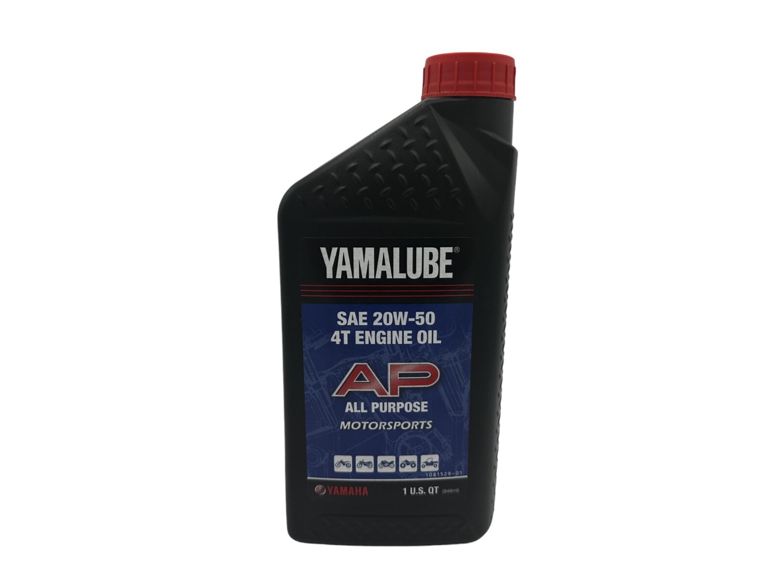 Yamaha Genuine OEM SAE 10W-40 4T Engine Oil LUB-10W40-AP-12 – 3 Pack