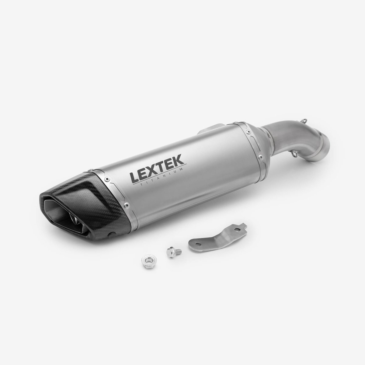 Lextek Titanium Exhaust Silencer for Yamaha YZF R6 (17-19) 60mm Multicoloured