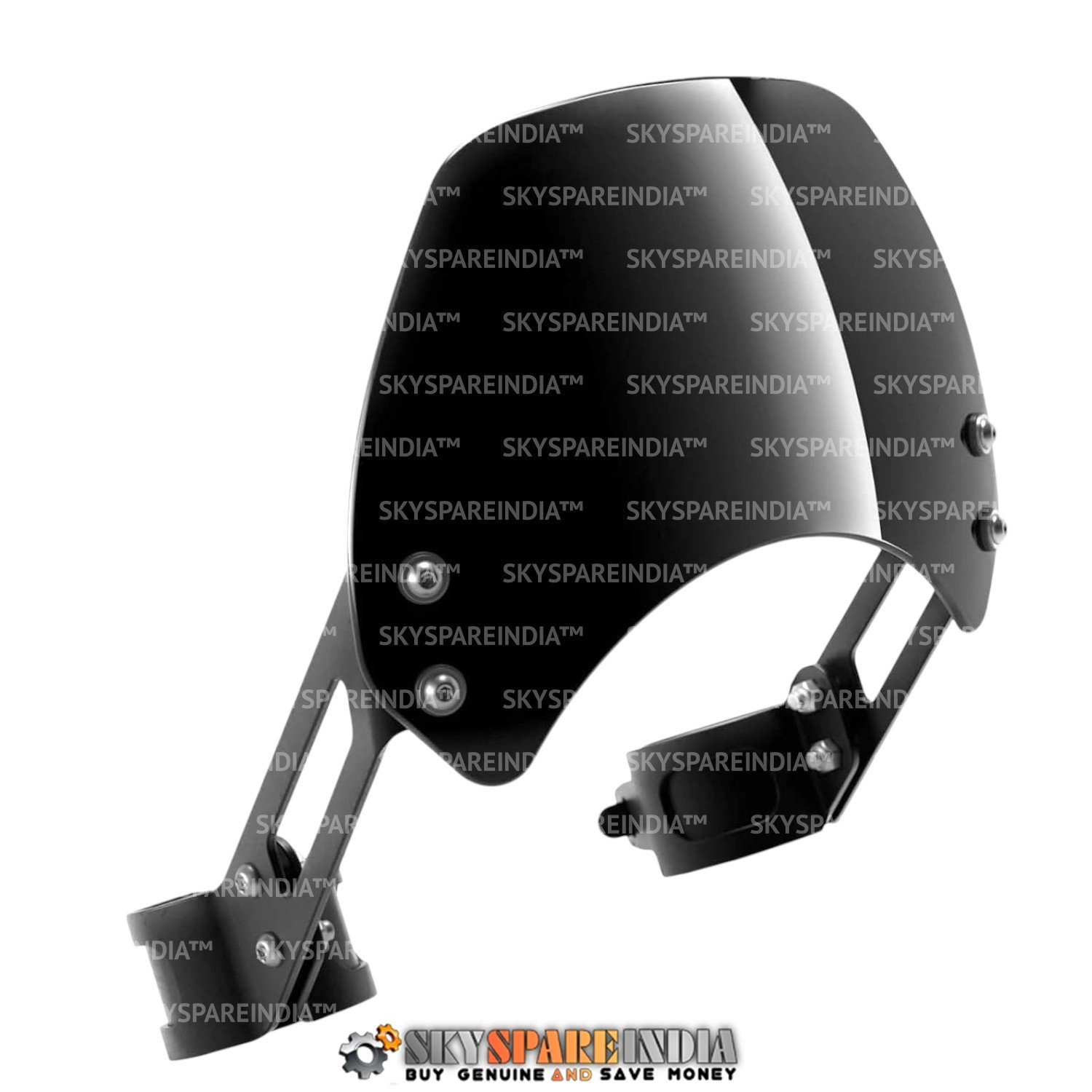 Black Instrument Cowl Fly screen Compatible With Royal Enfield Bear 650