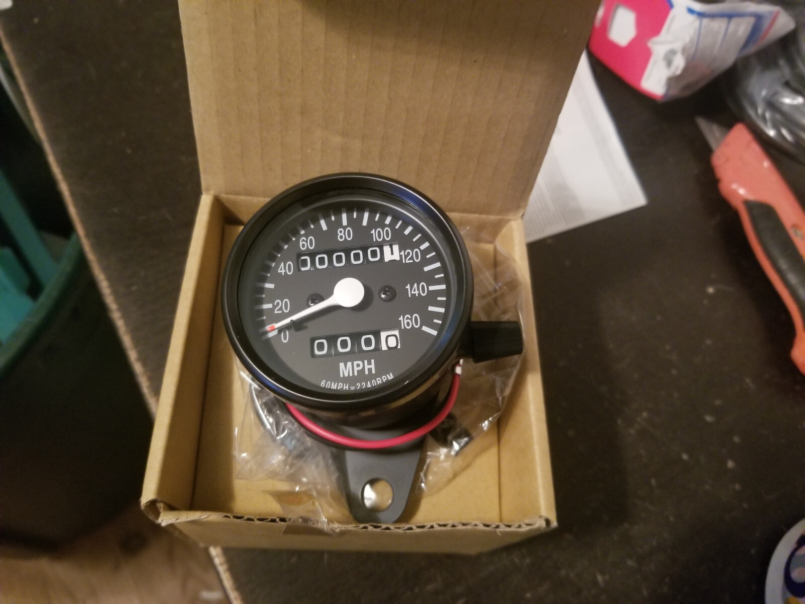 HONDA BLACK Mini SPEEDO & TRIP METER gauge Speedometer Suzuki Yamaha CB CB750