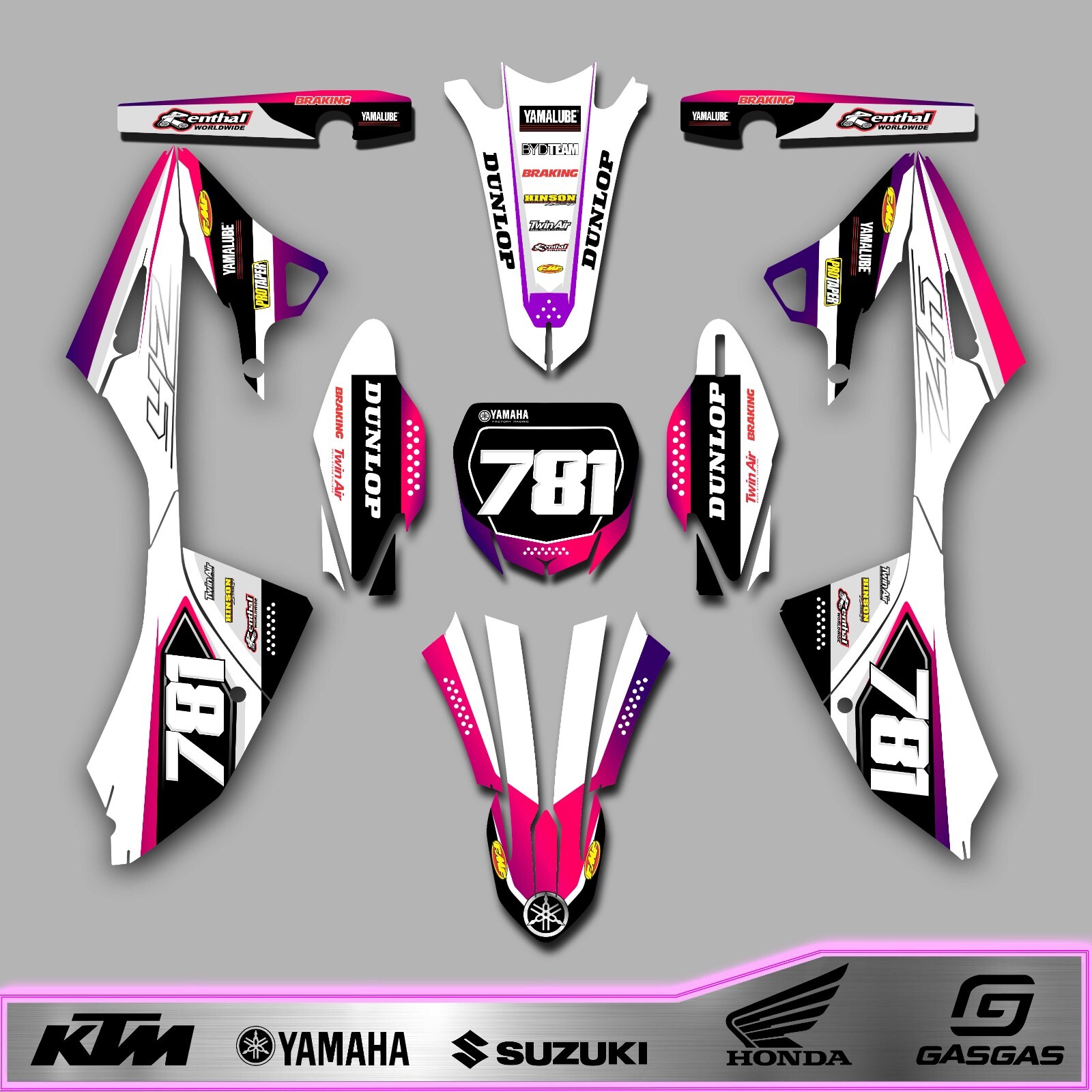 Yamaha YZ 125-250 (2022-2024) 2-Stroke Graphics Decal Kit