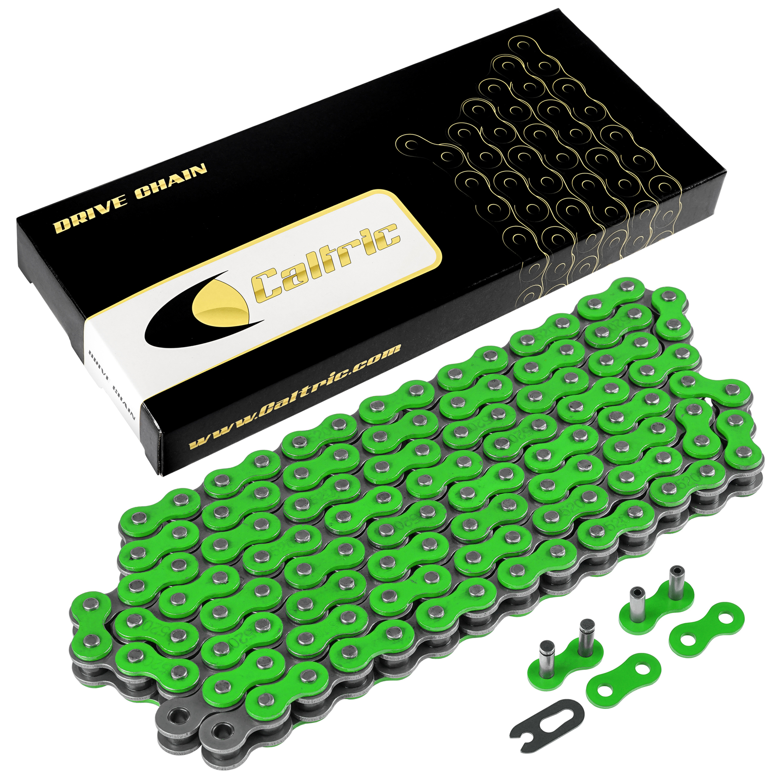 Green Drive Chain for Kawasaki KDX175 KDX200 KDX220R KDX250 KDX400 KDX420 450