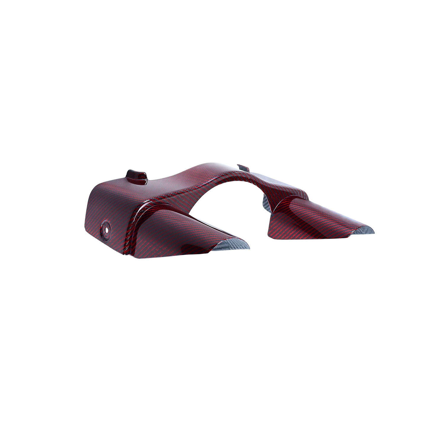 Red Carbon Fiber Upper Front Fork Slider Tube Trim Cover Fits 2014-23 FLHX FLTRX
