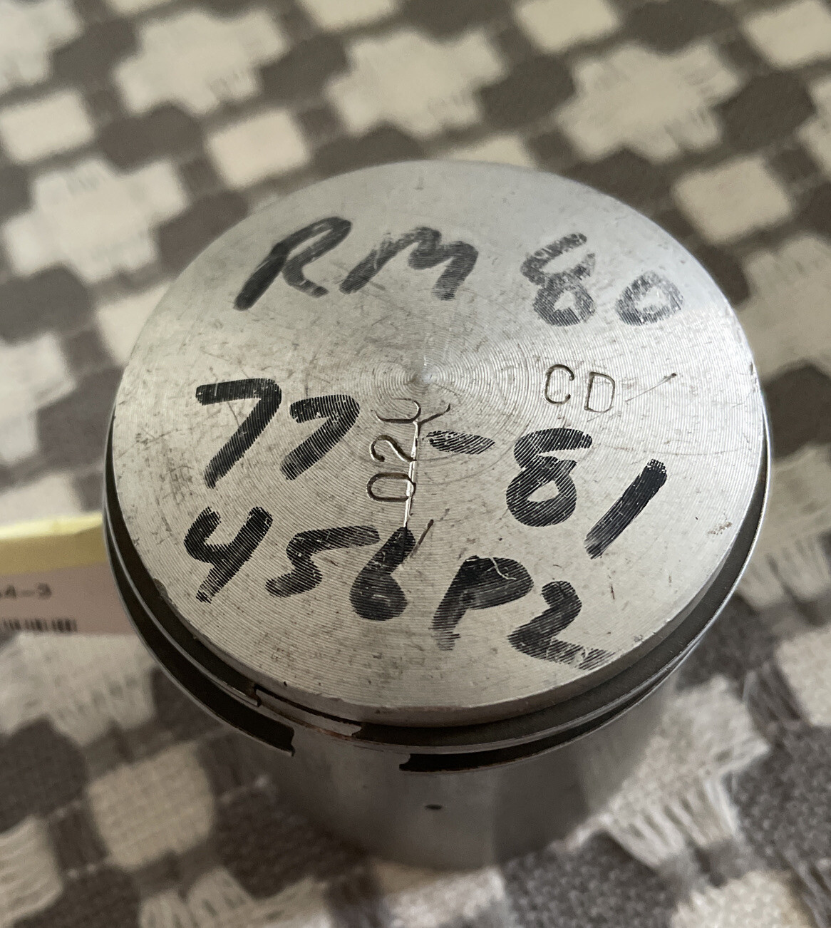 WISECO 456P2 (.020 over) PISTON & Rings set (no Wrist Pin) 1977-81 Suzuki RM80