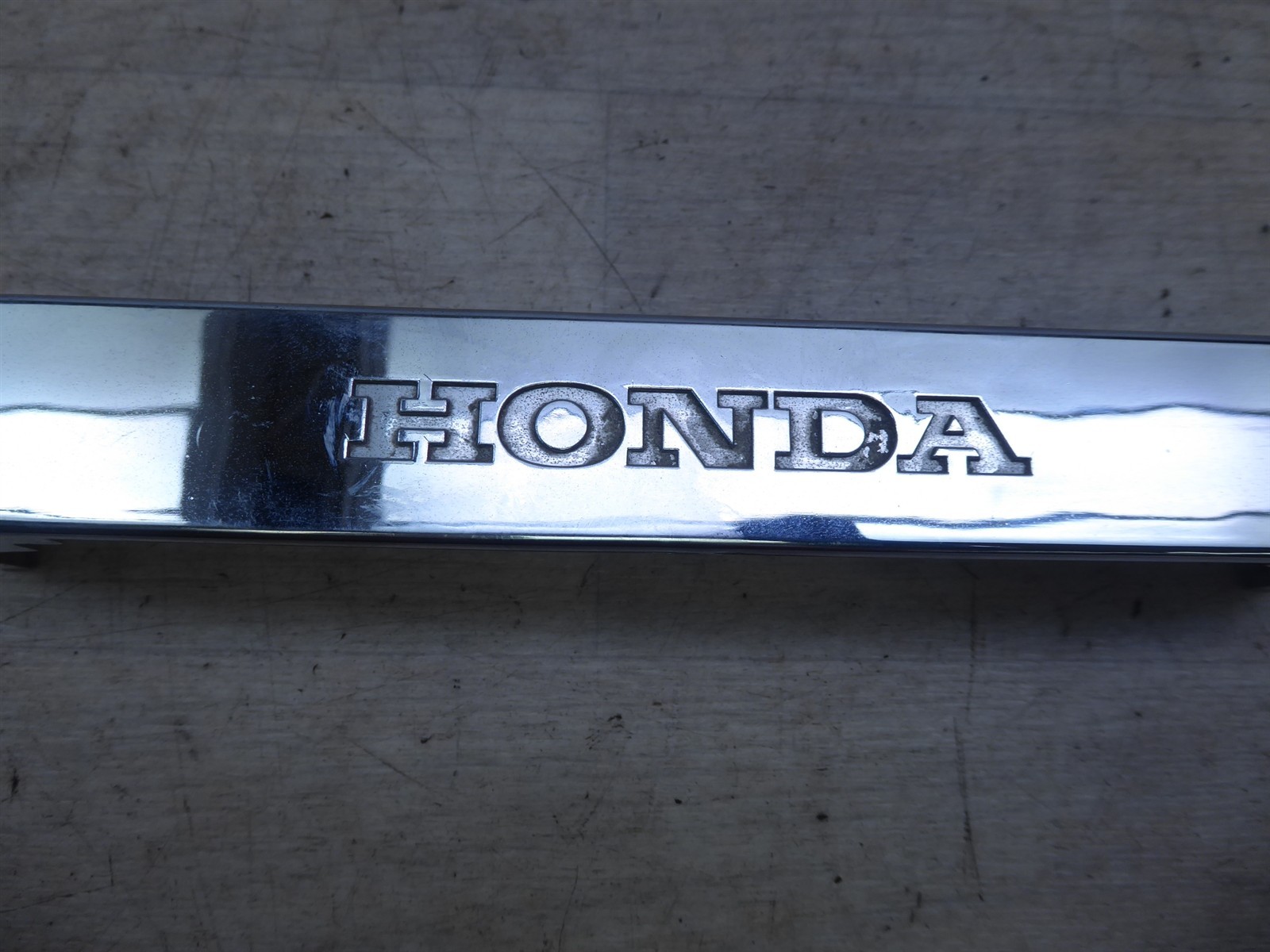 1986 Honda CMX450 Rebel H21148) chrome front fork trim emblem cover
