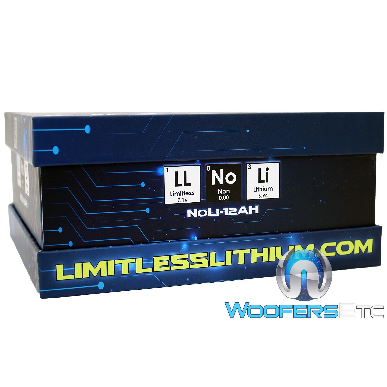 LIMITLESS LITHIUM NOLI-12AH SODIUM 7″ CASE 300A 4000W SUPER BATTERY