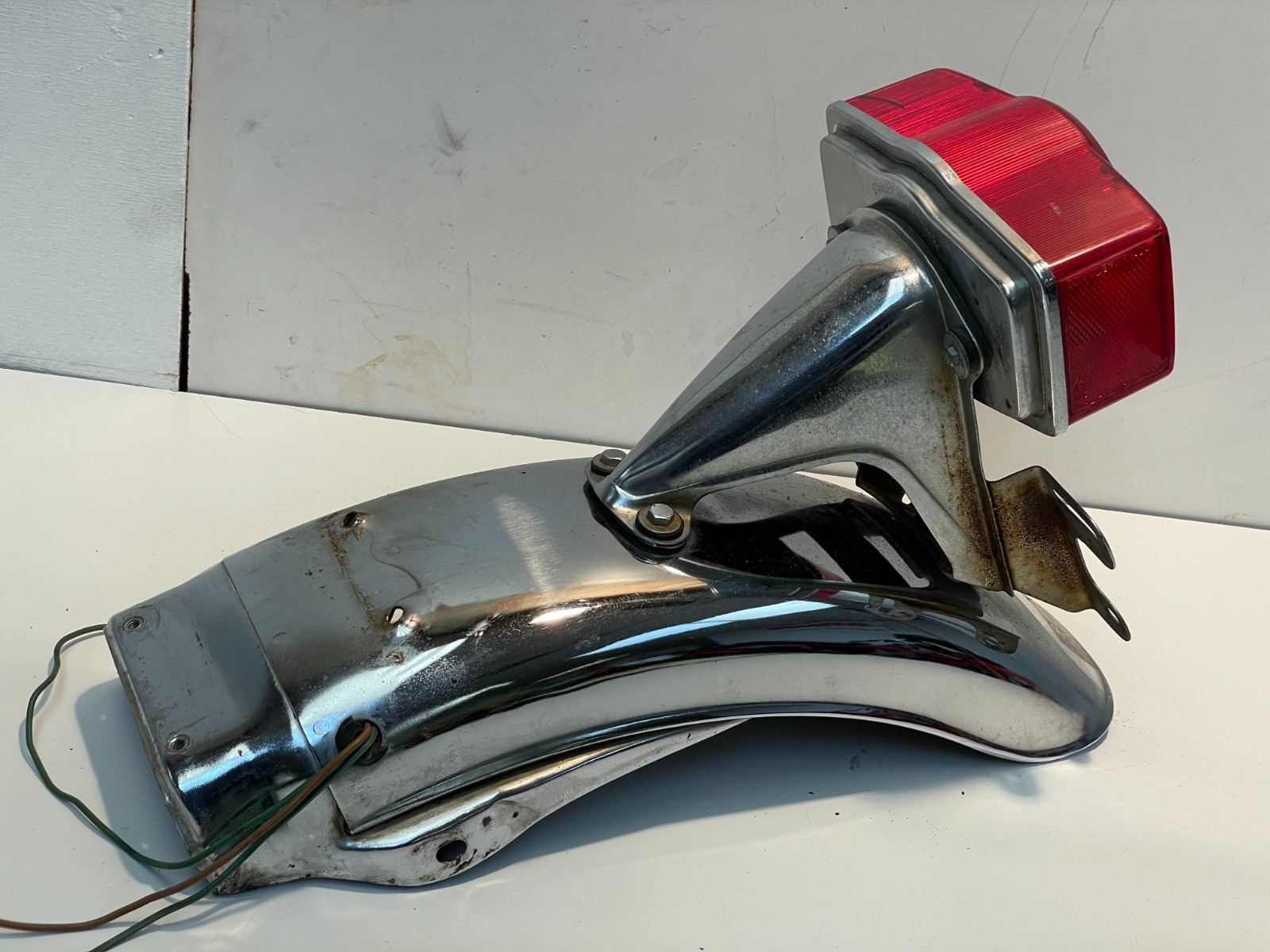 1975 Honda CB400F Tail Light and Rear Fender