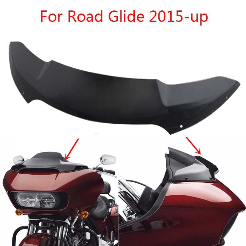 Black 4.5″ Windshield Windscreen For Harley Road Glide FLTRUSE FLTRXS 2015-2021