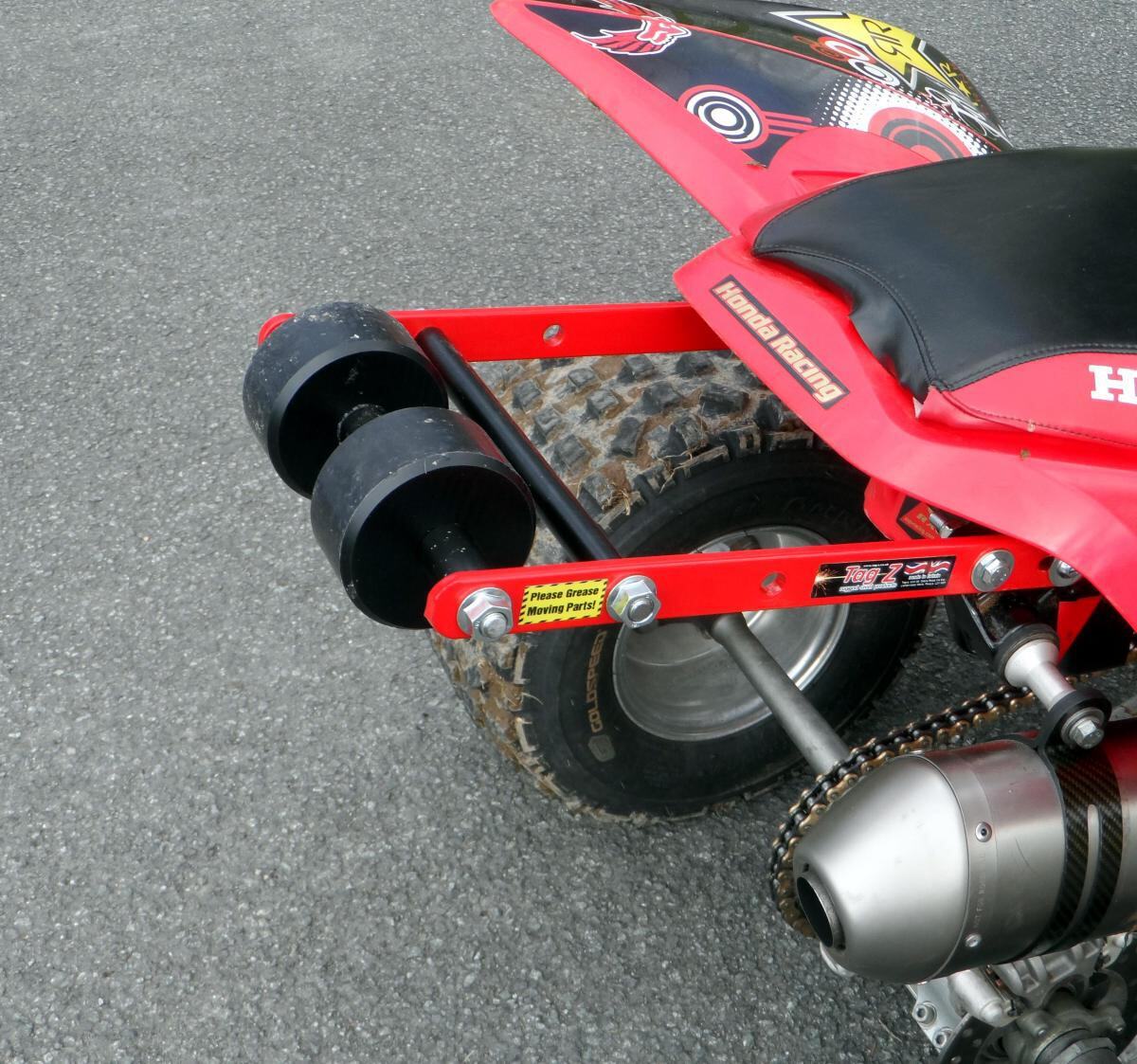 Tag-z Wheelie Bar 2 Roller Tag-z Grey, ATV Quad Wheelie Saver / Catch, 3.4kg Siz