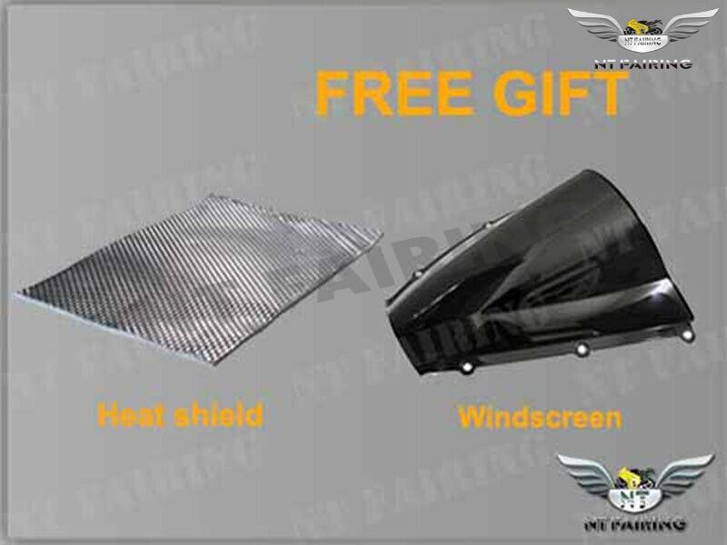 FT Injection Glossy Black Fairing Fit for 2023 ZX-4R ZX-4RR a004