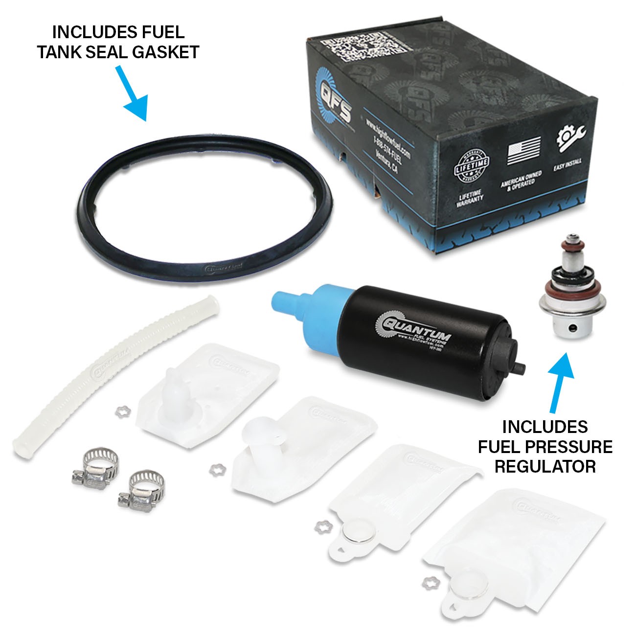 QFS Fuel Pump +Reg +Tank Seal for 2010-2023 Yamaha YZ250F YZ450F 33D-13907-00-00